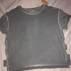 grey crop top